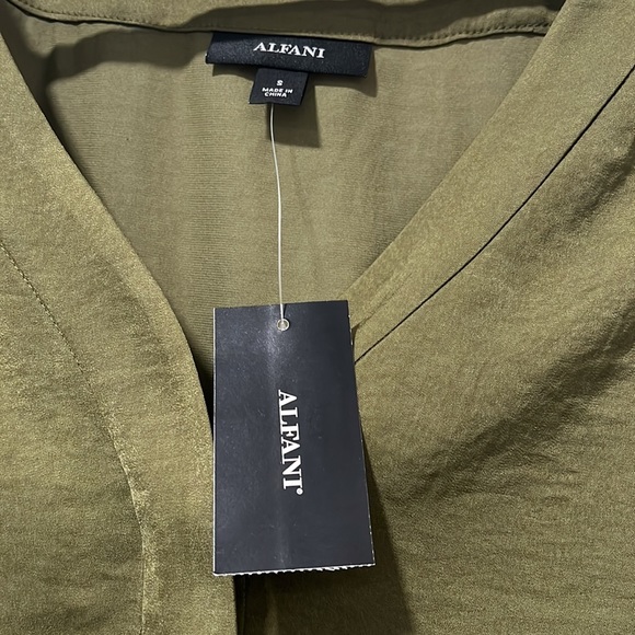 Alfani Blouson-Sleeve Blouse, Size Small - Picture 3 of 5